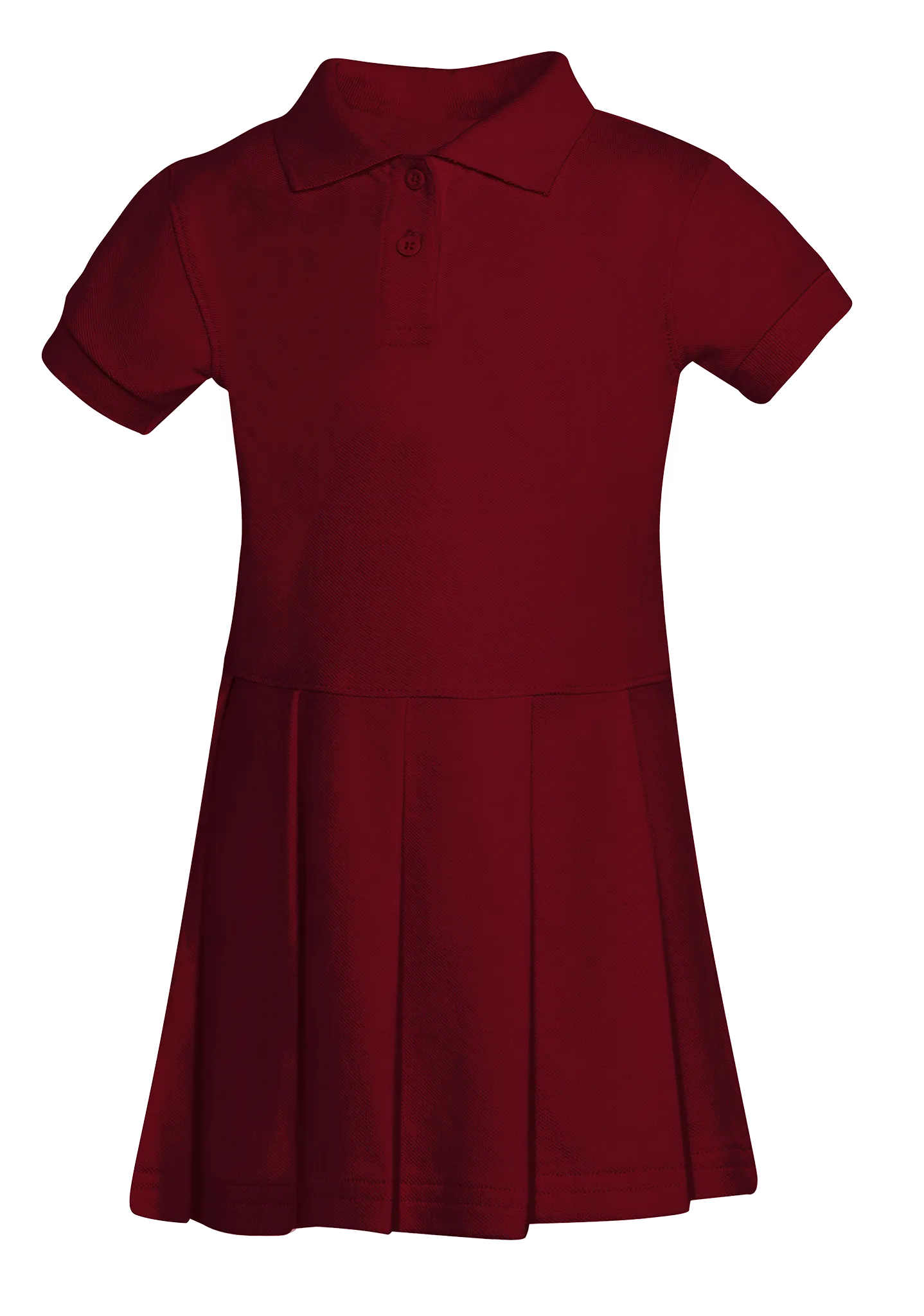 Girls Pique Polo Dress (Sizes XS-XL)