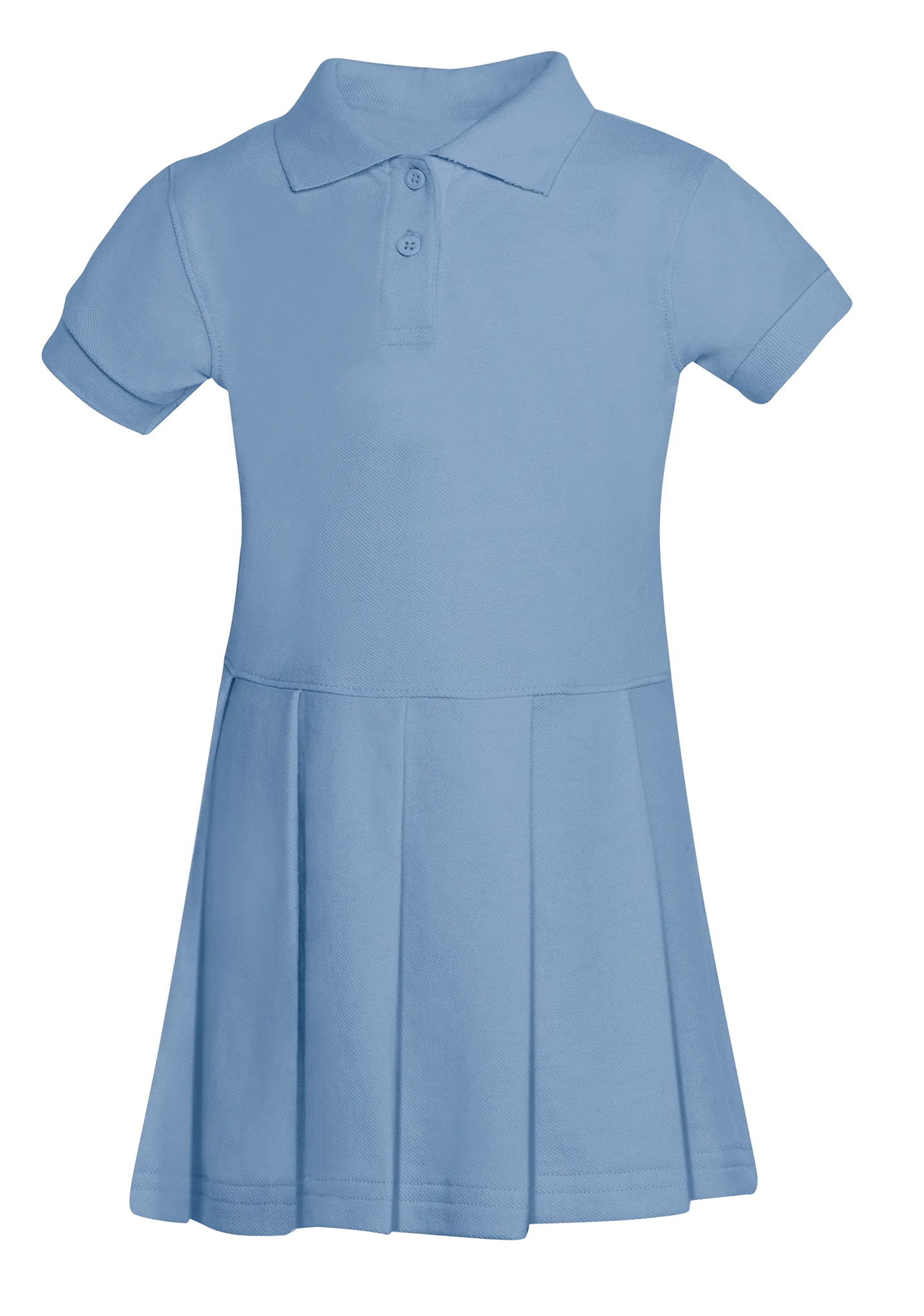 Girls Pique Polo Dress (Sizes XS-XL)