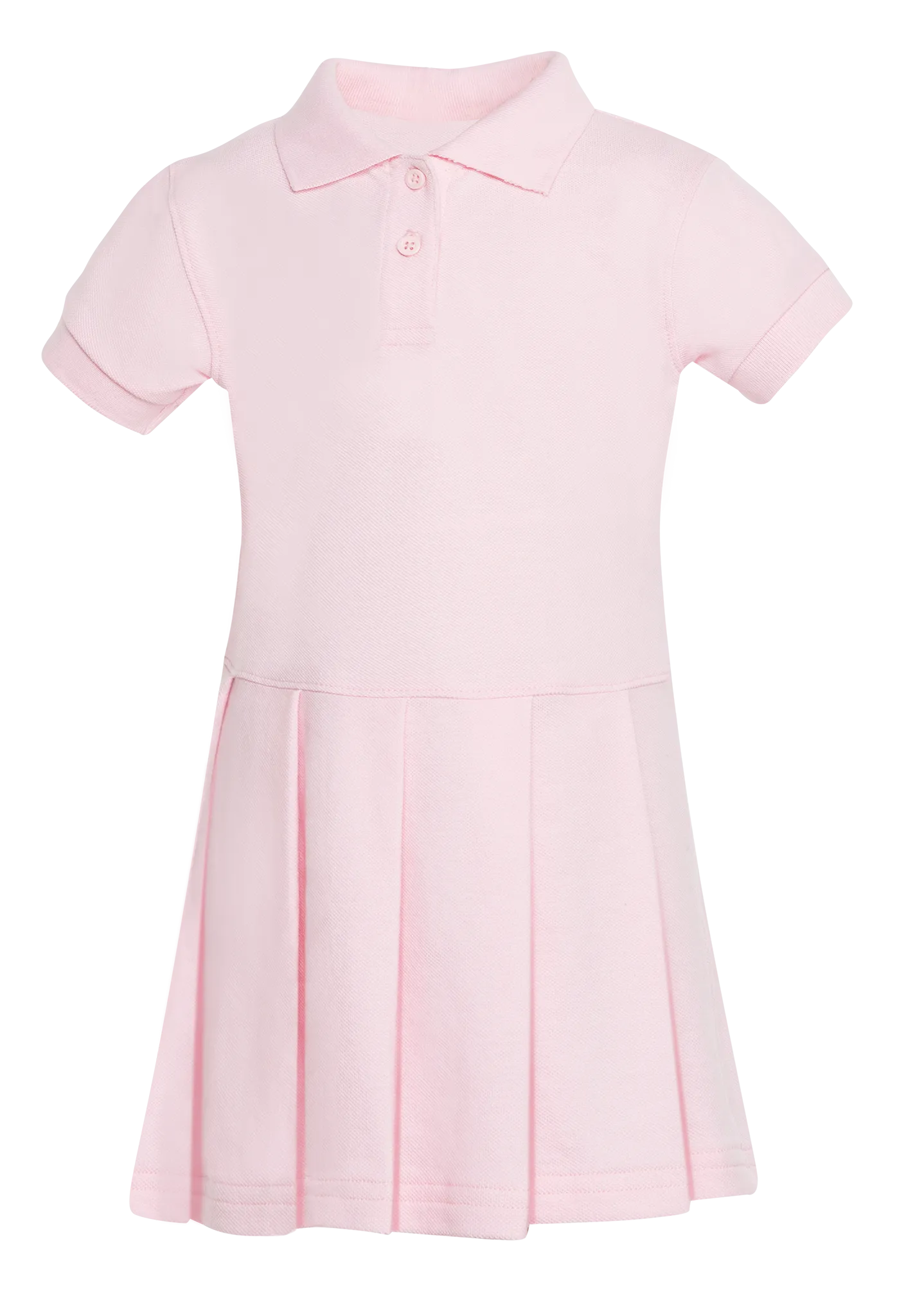 Girls Pique Polo Dress (Sizes XS-XL)