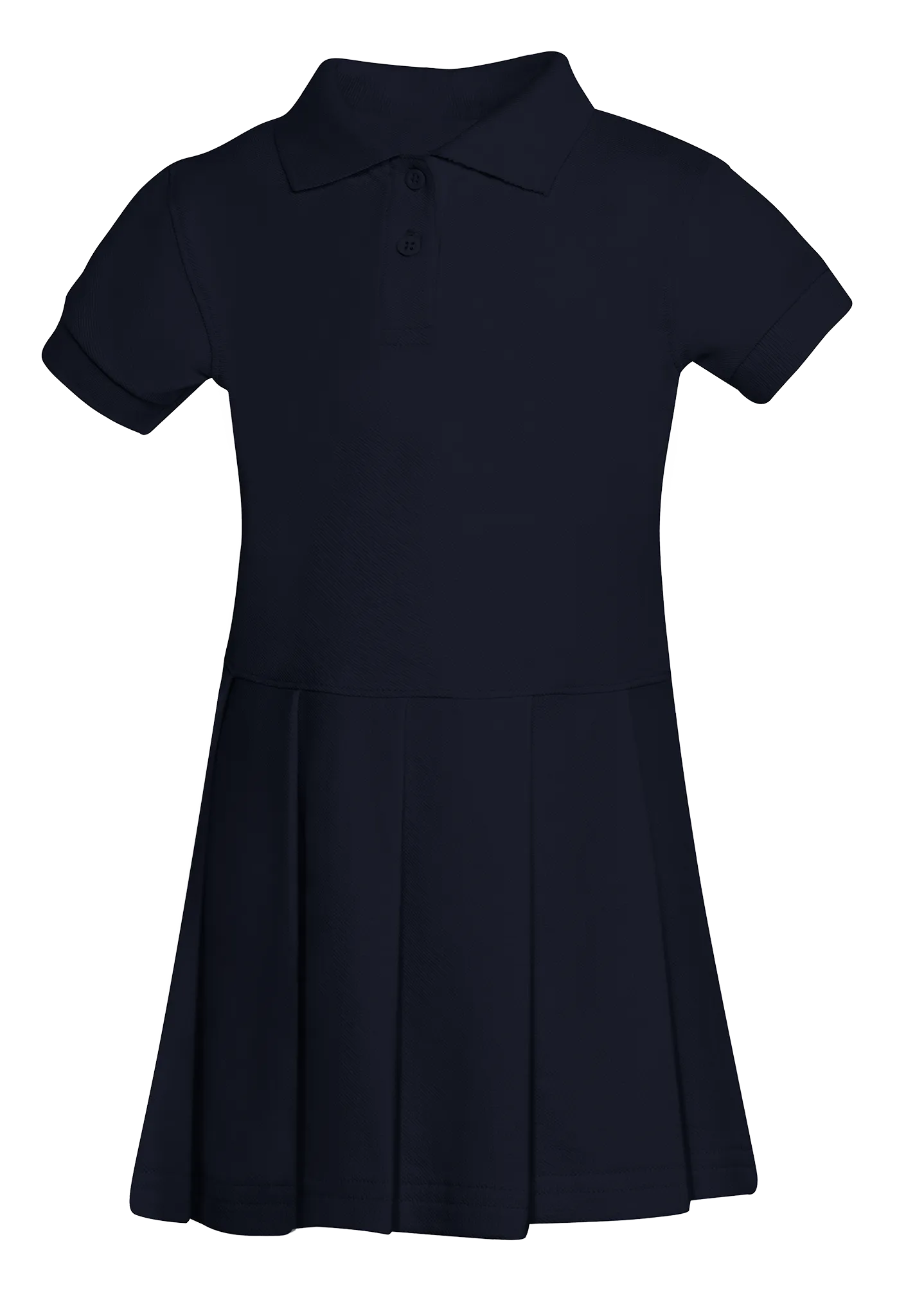 Girls Pique Polo Dress (Sizes XS-XL)