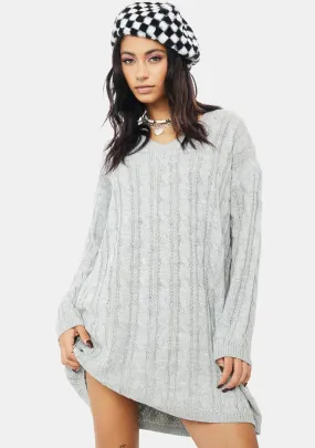 Gloomy Cuddle Weather Sweater Dress