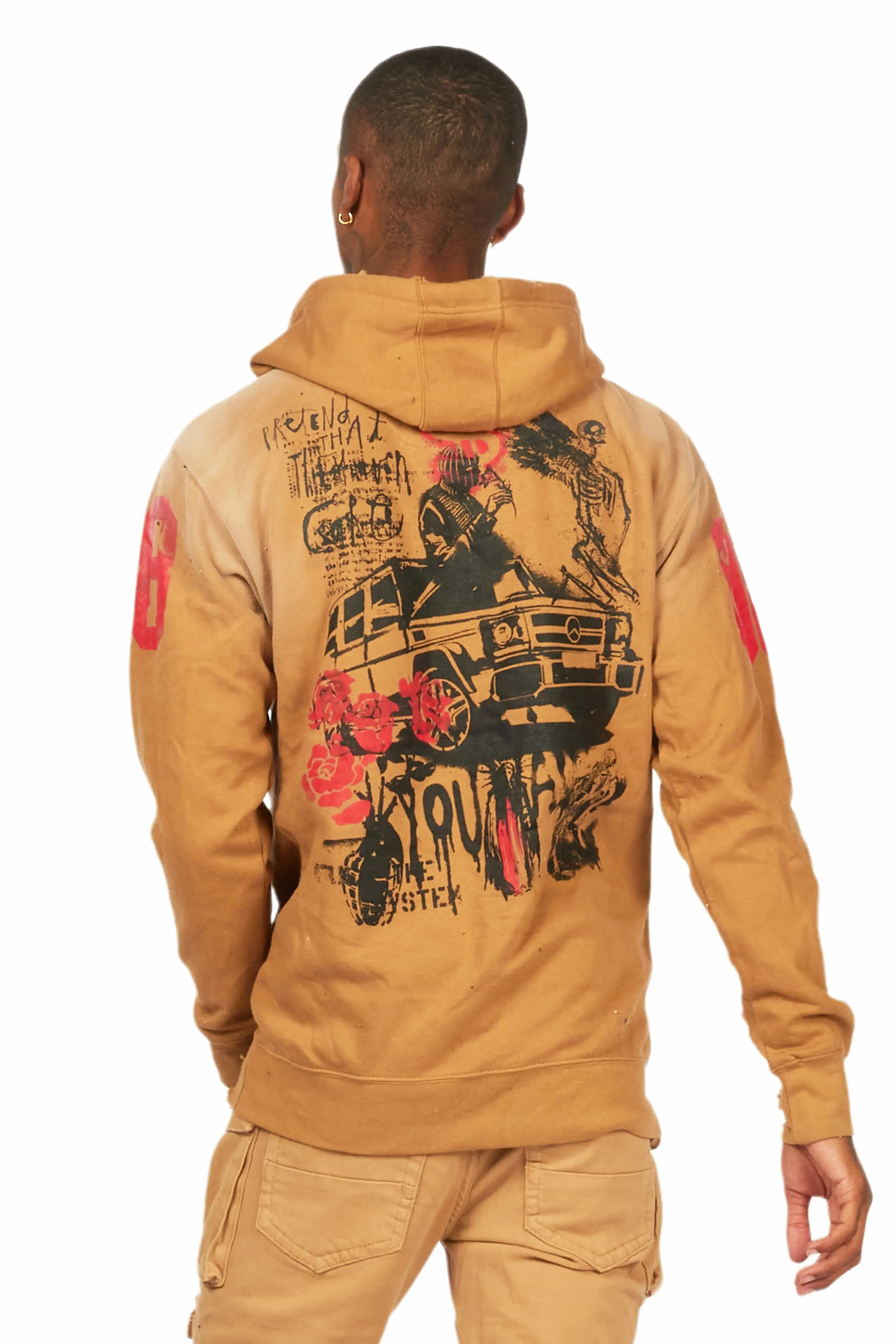 Grill Tan Graphic Hoodie