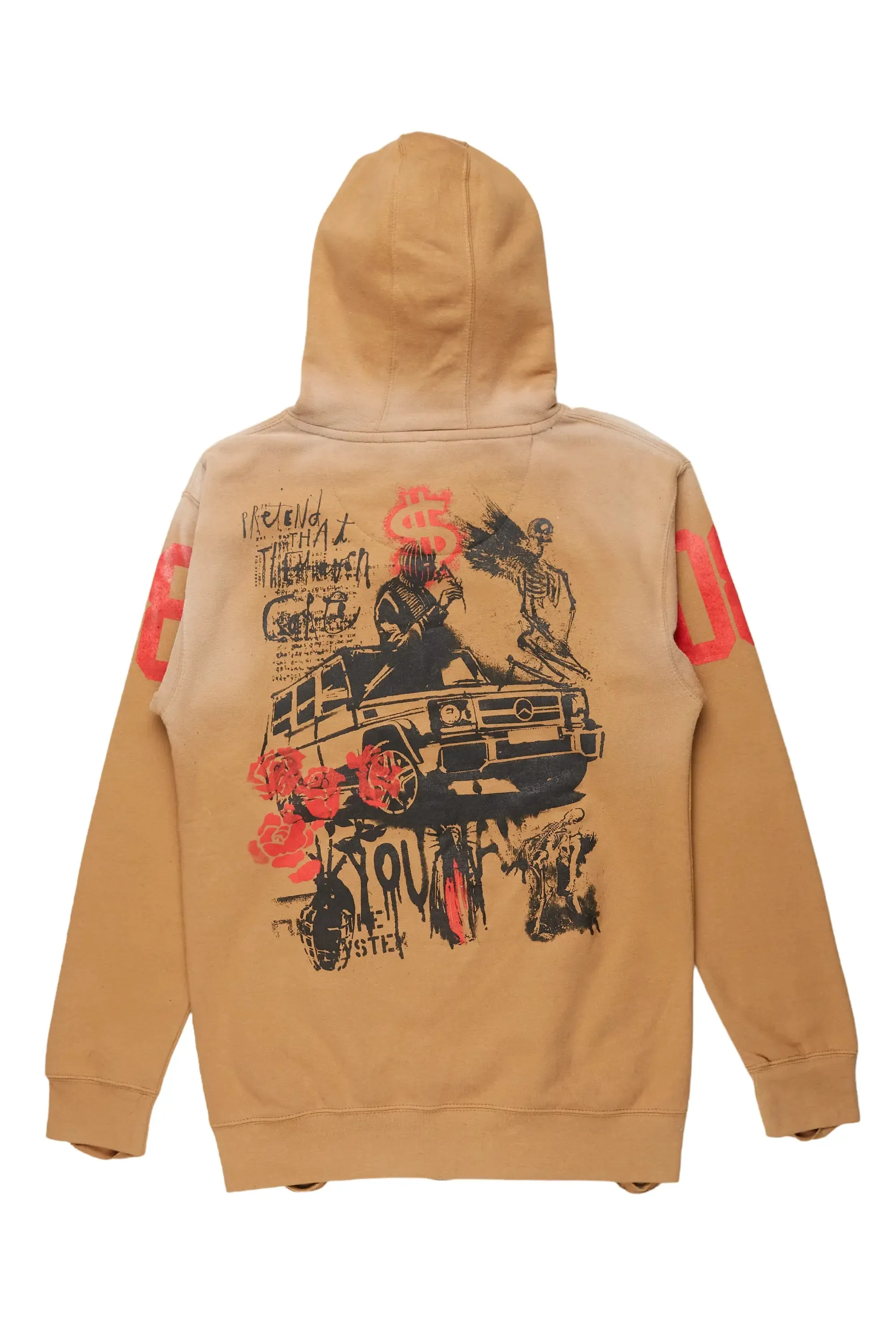 Grill Tan Graphic Hoodie