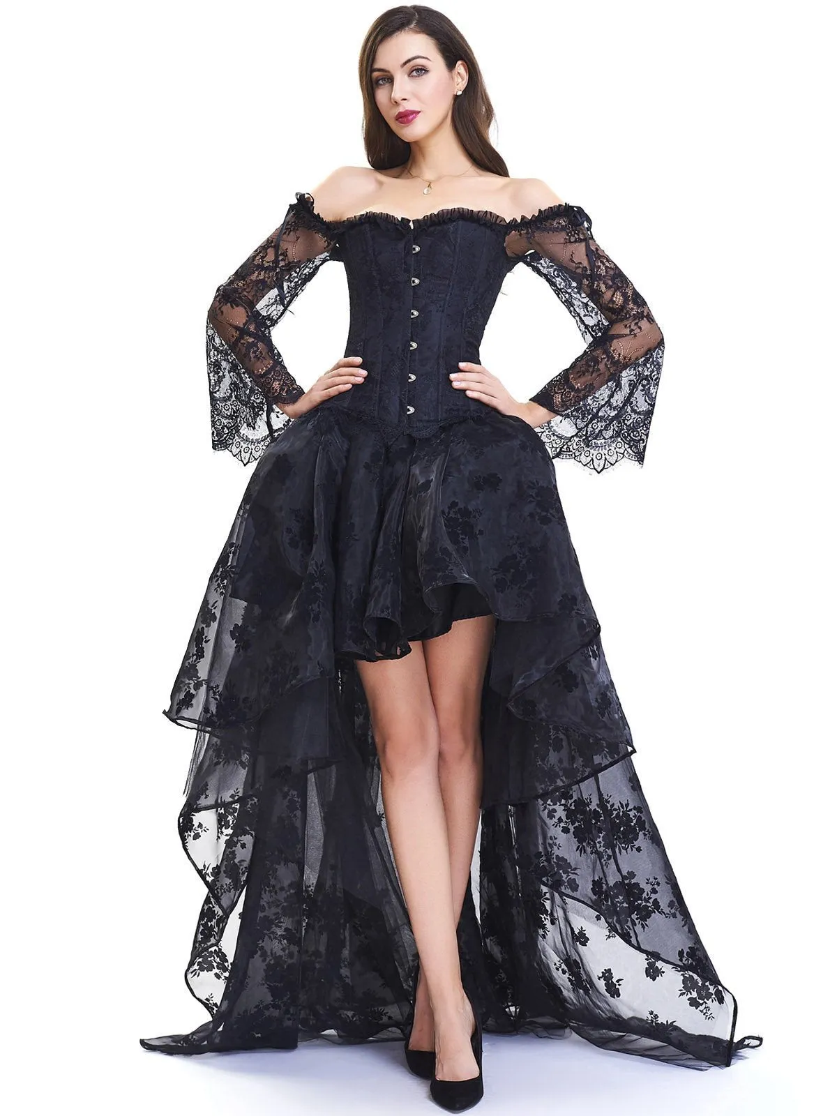 Halloween Gothic Steampunk Corset Skirt