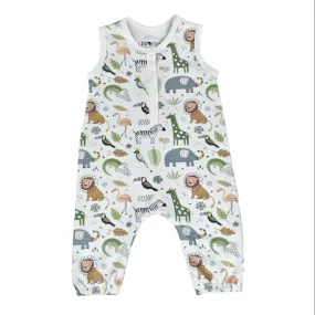 HENLEY ROMPER - AFRICAN PLAINS