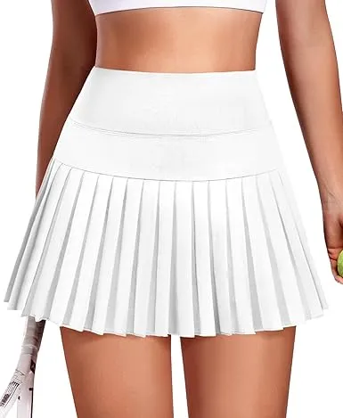 High Waist Sporty Pleated Tennis/Golf Skirt