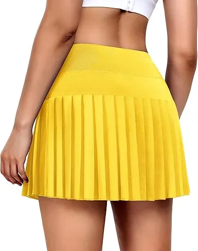 High Waist Sporty Pleated Tennis/Golf Skirt