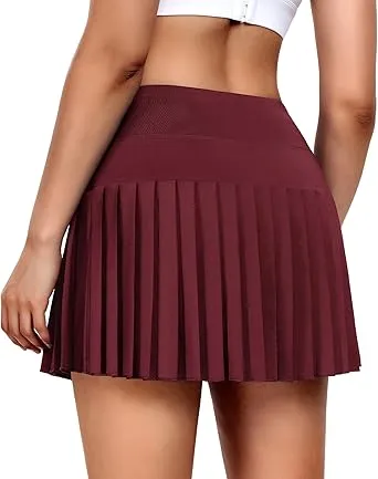 High Waist Sporty Pleated Tennis/Golf Skirt