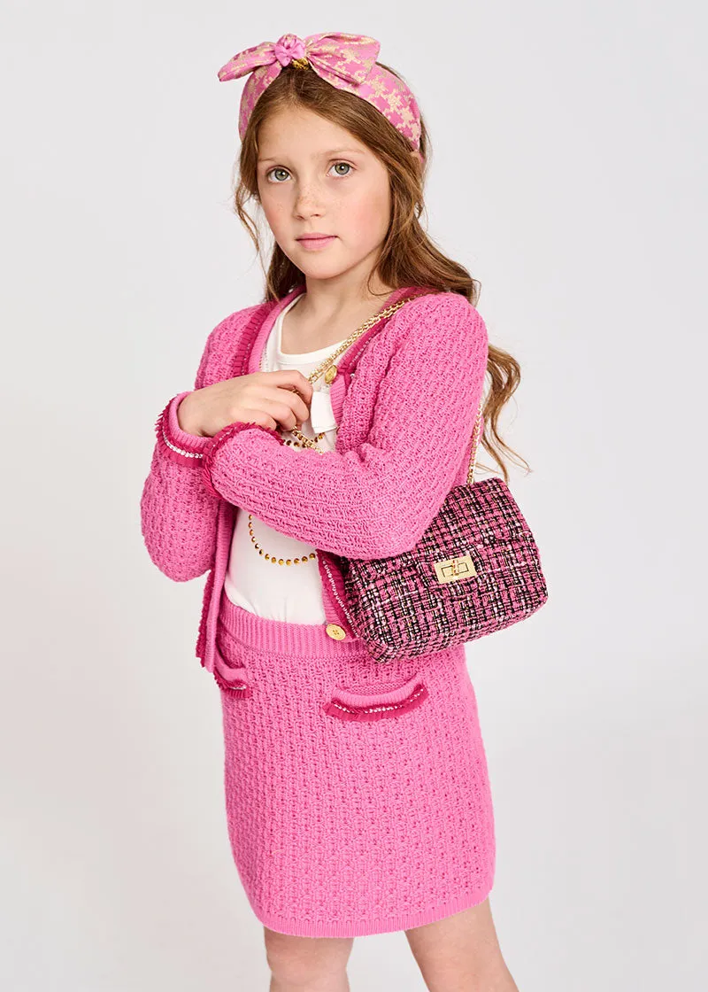 Ines Knitted Skirt Pop.Pink