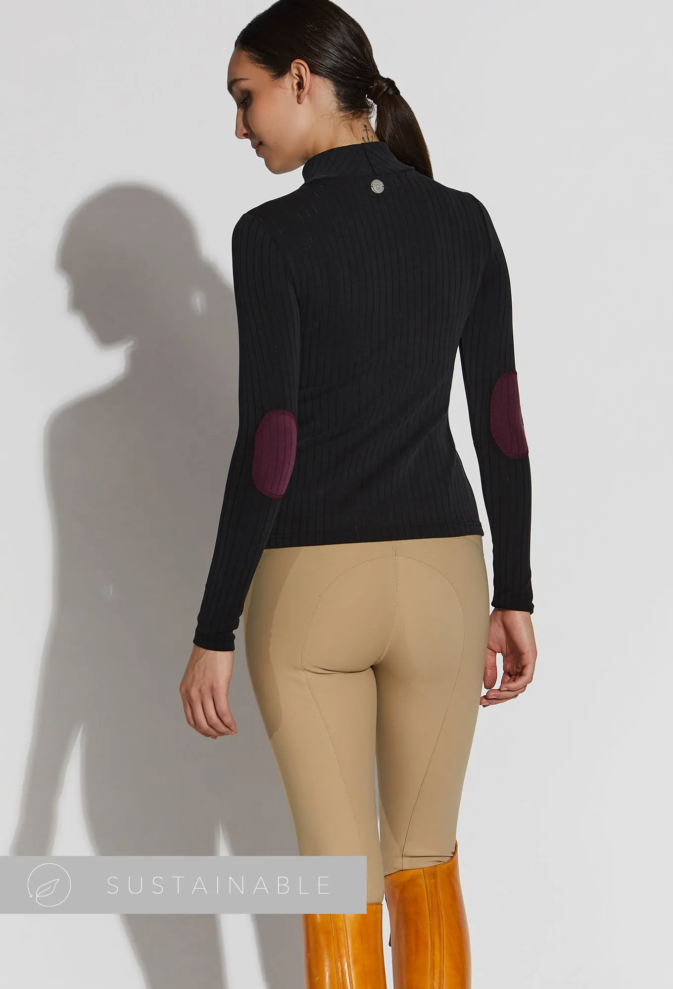 Jackie Tencel Ribbed Mockneck