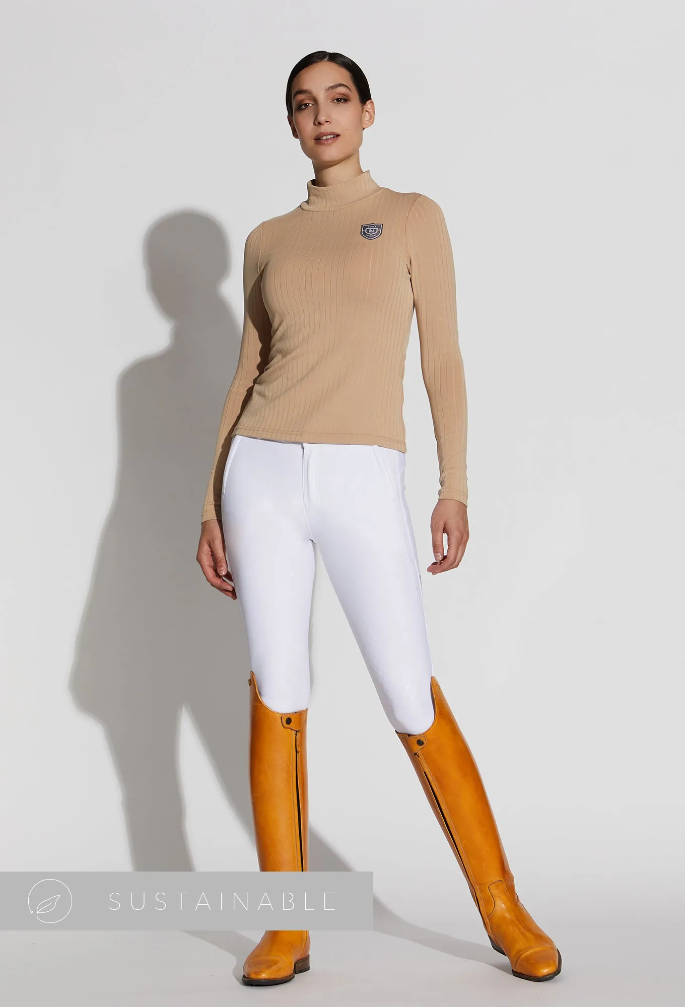 Jackie Tencel Ribbed Mockneck