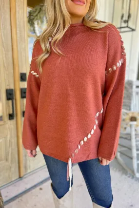 Jenna Long Sleeve Mock Neck Sweater