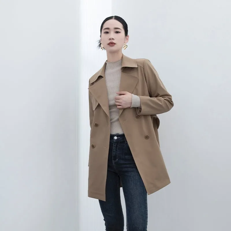 Khaki Classic Short Trench Coats