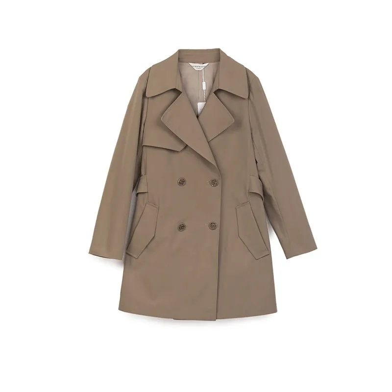 Khaki Classic Short Trench Coats