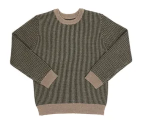 KIPP Vintage Green Houndstooth Sweater