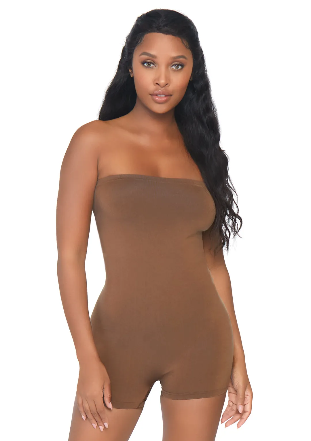 Leg Avenue  Seamless Opaque Microfiber Romper  NK001