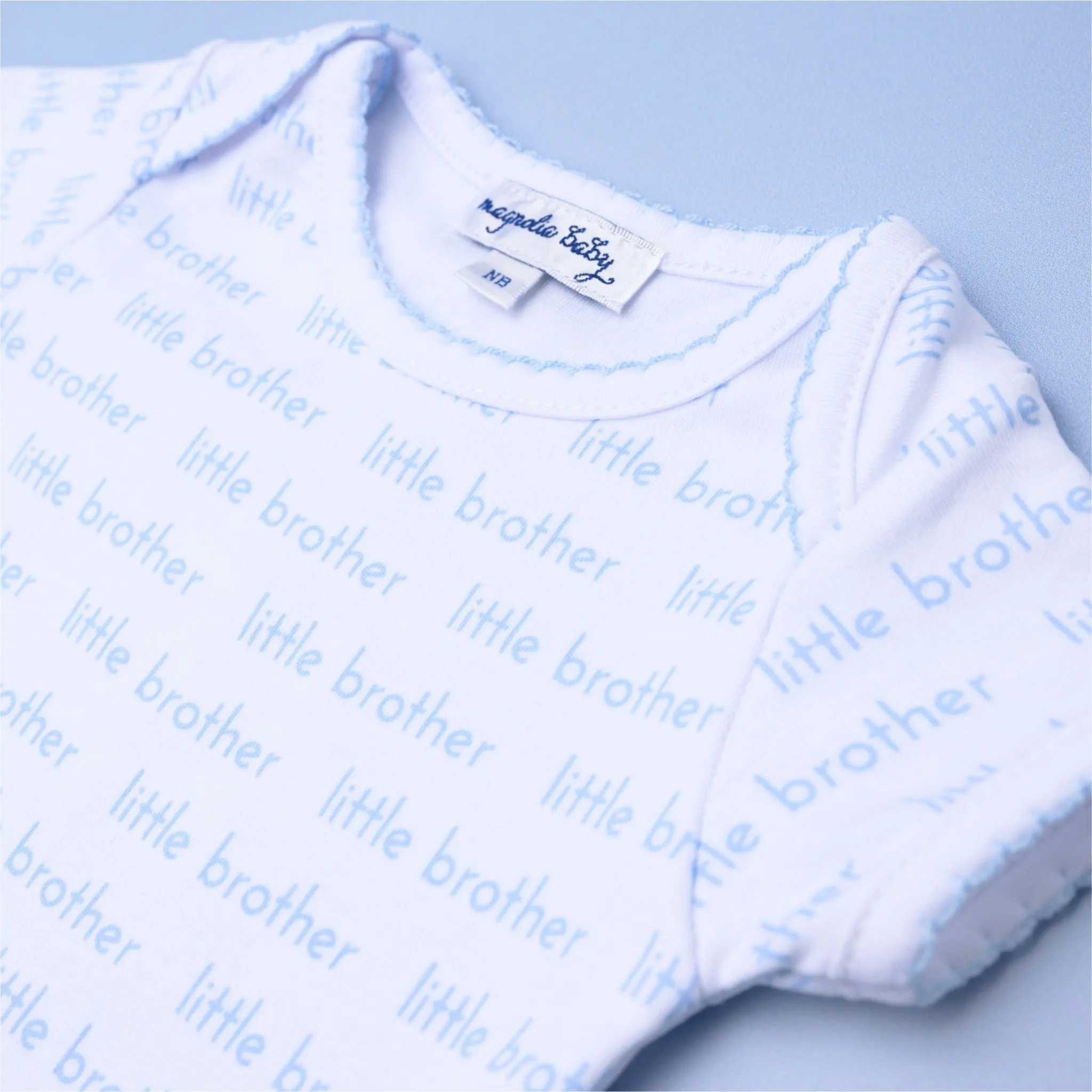 Little Brother Print Short Sleeve Bodysuit