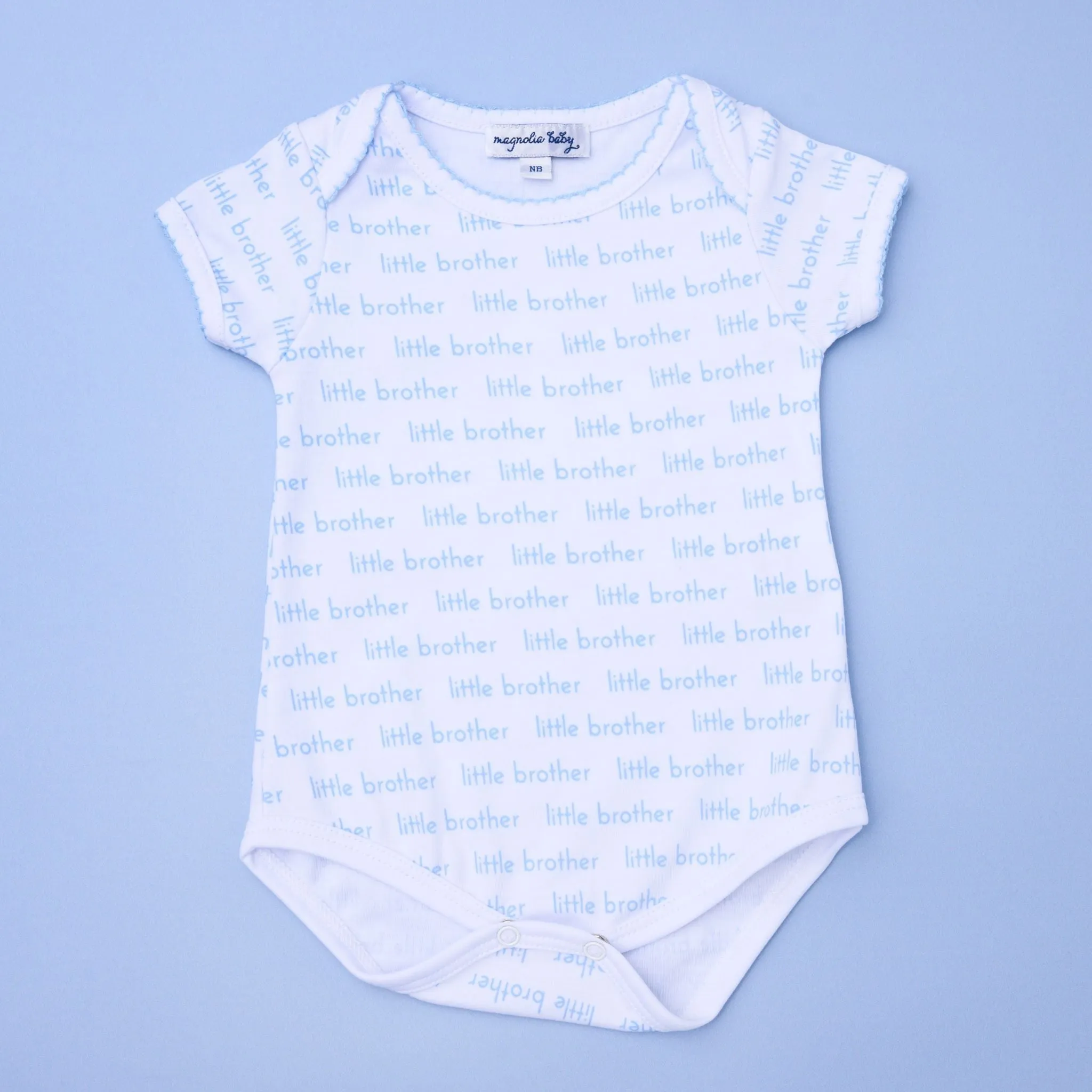 Little Brother Print Short Sleeve Bodysuit