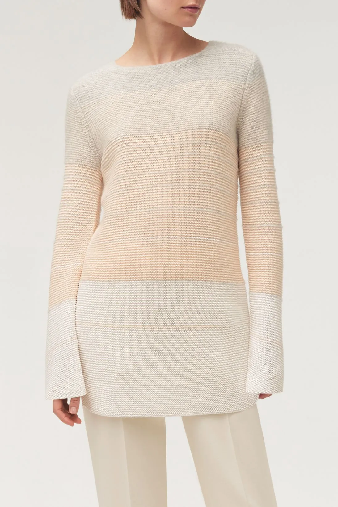 LONG SLEEVE OMBRE SWEATER