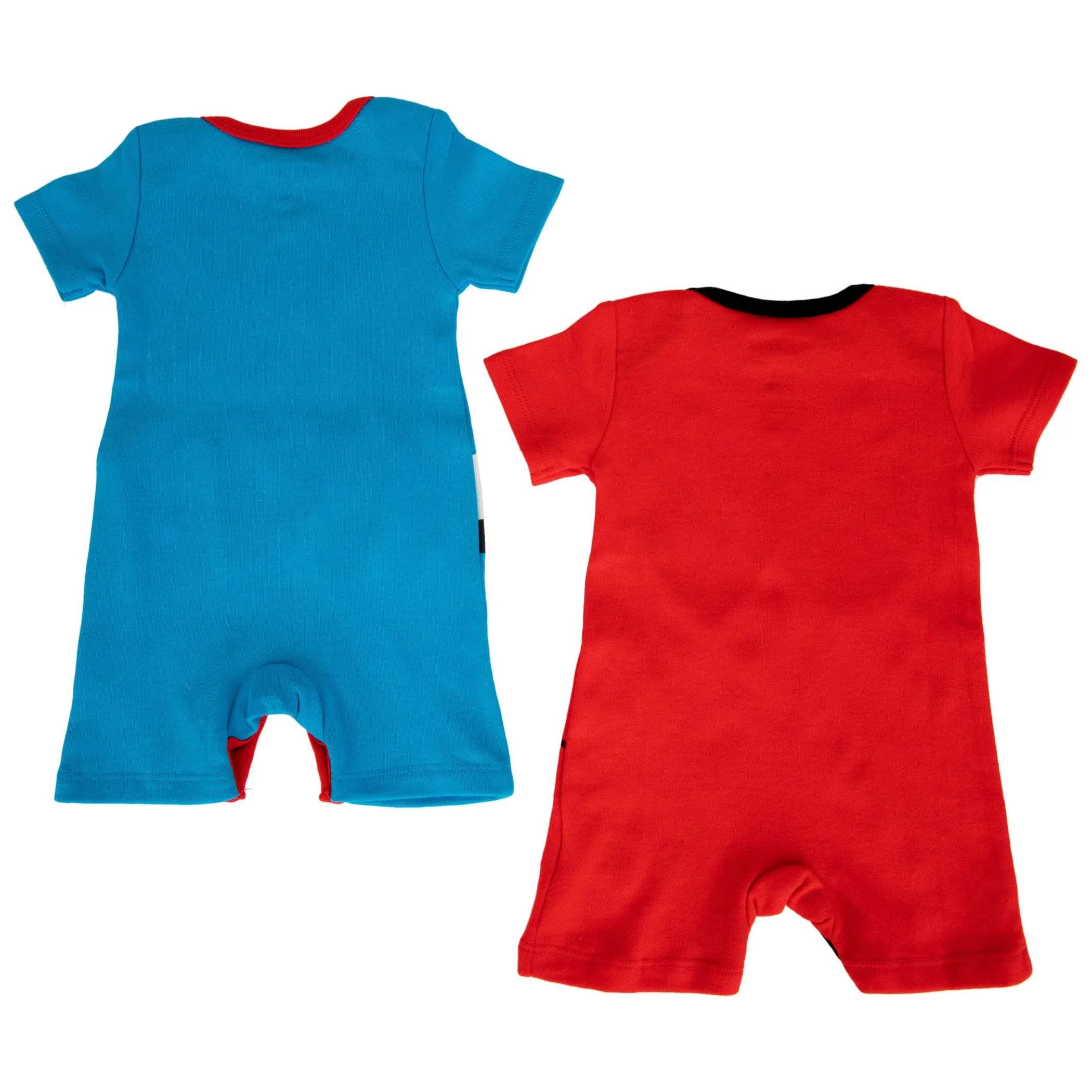 Marvel Spider-Man and Captain America Infant 2-Pack Romper Bodysuit Set