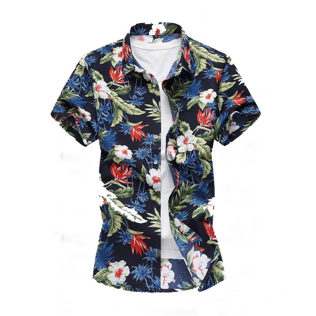 Mens Floral Print Shirt