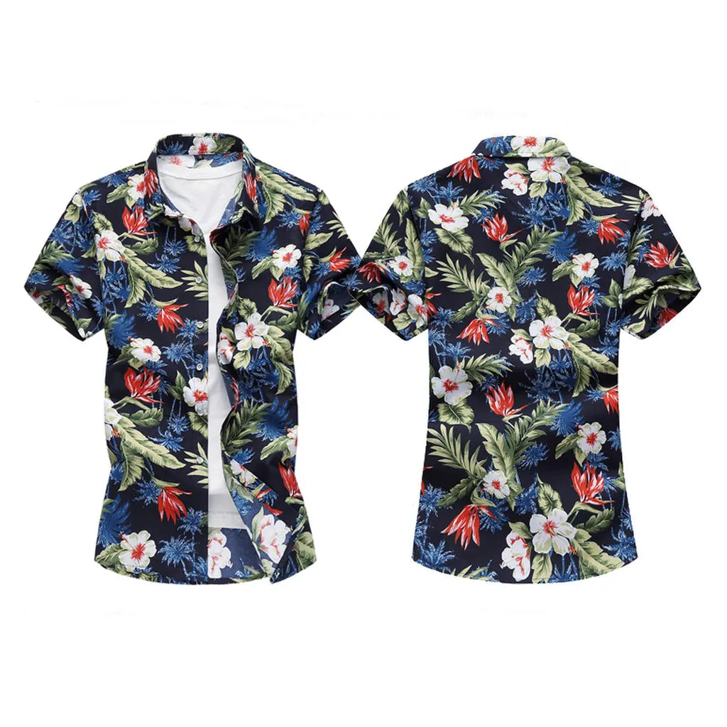 Mens Floral Print Shirt