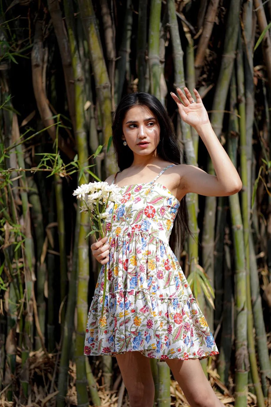 Mini Summer Dress - Flower Print | BABITA