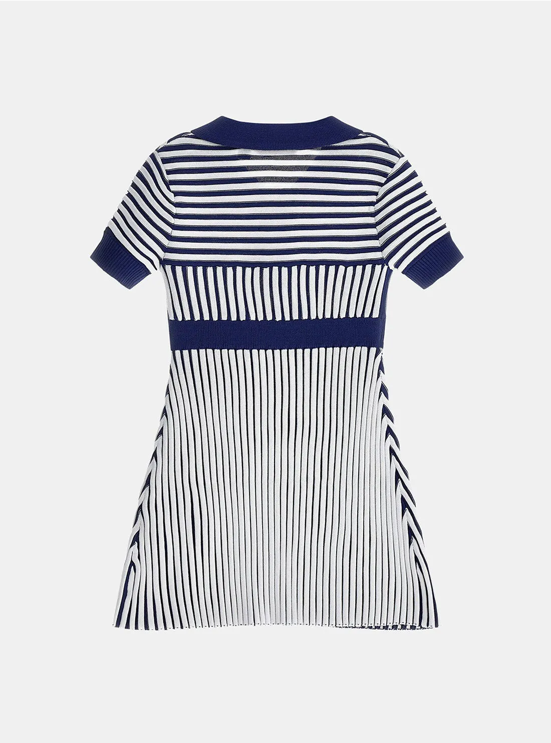 Navy Stripe Short Sleeve Sweater Dress (2-7)