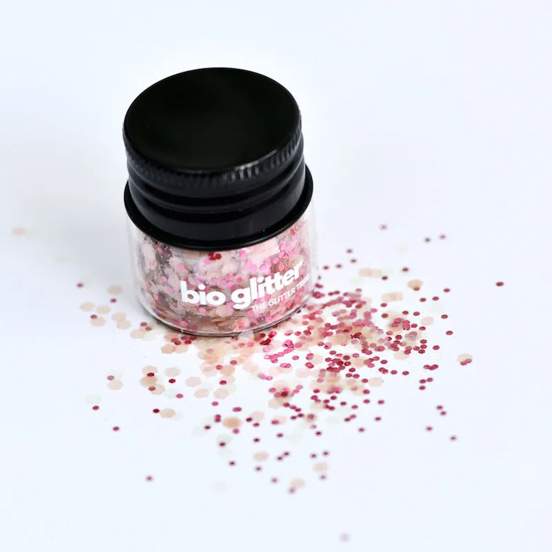 No Nasties Strawberry Milkshake Certified Biodegradable Bio-GlitterÂ® 10G Jar