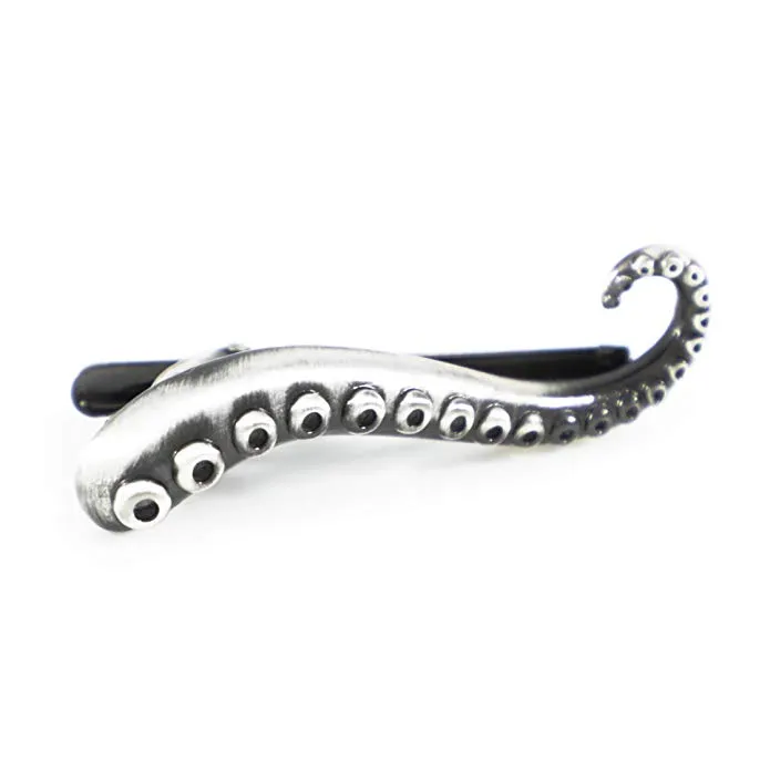 Oahu Silver Octopus Tie Bar