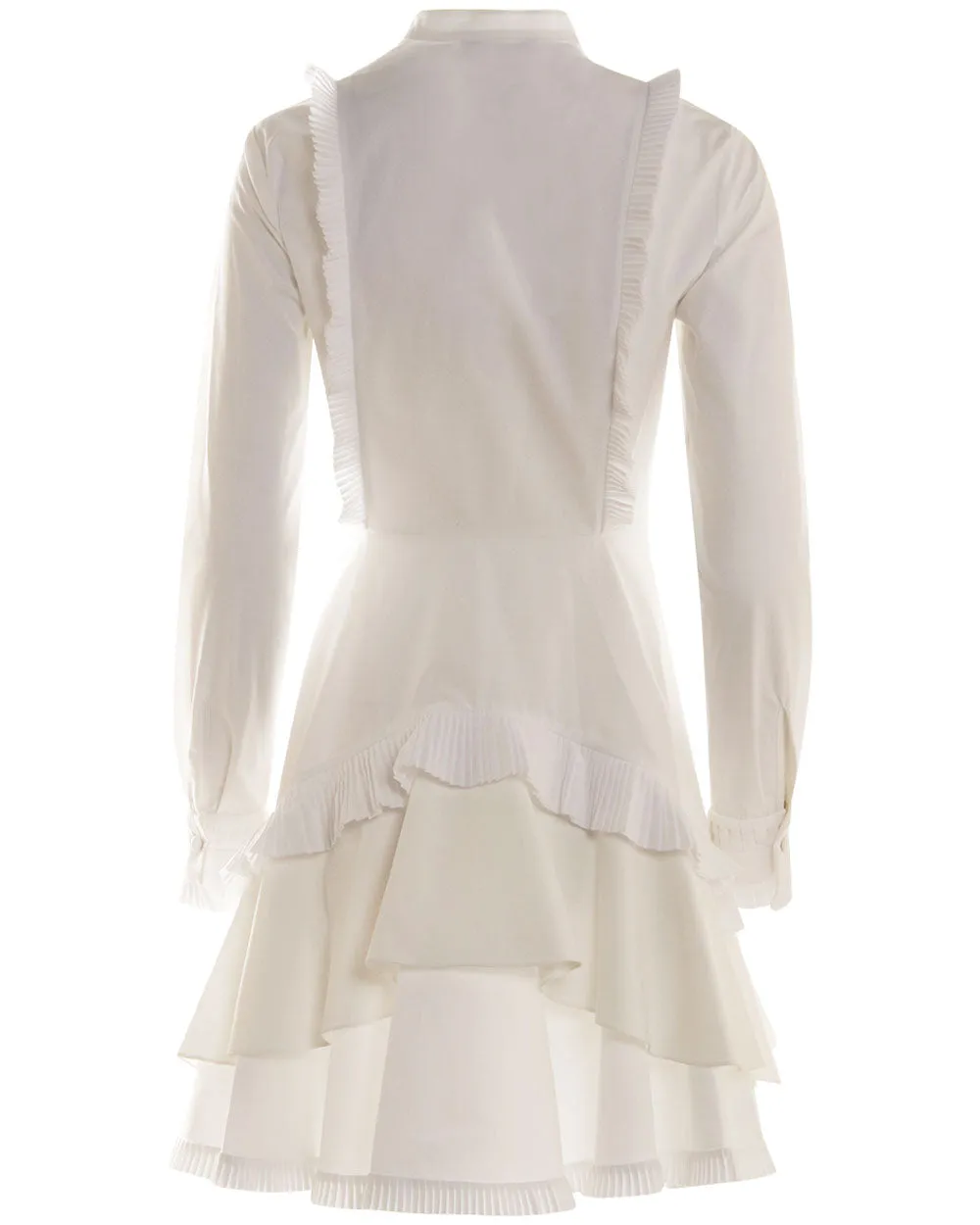 Optic White Long Sleeve Mini Dress