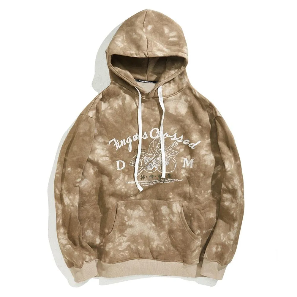 Persimmon Print Fleece Pullover Hoodies