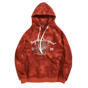 Persimmon Print Fleece Pullover Hoodies