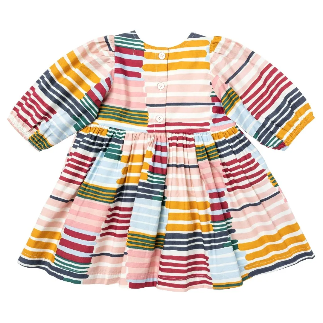 Pink Chicken Girls Brooke Dress - Paint Stripe