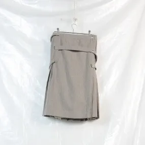 pleated strap kilt skirt