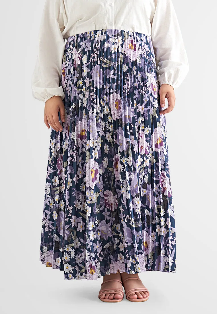 Pollyanna Printed Floral Pleated Skirt