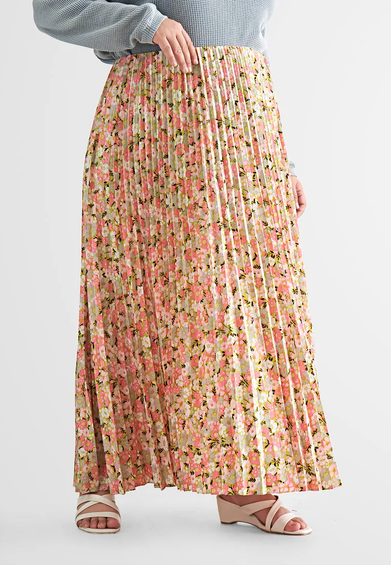 Pollyanna Printed Floral Pleated Skirt