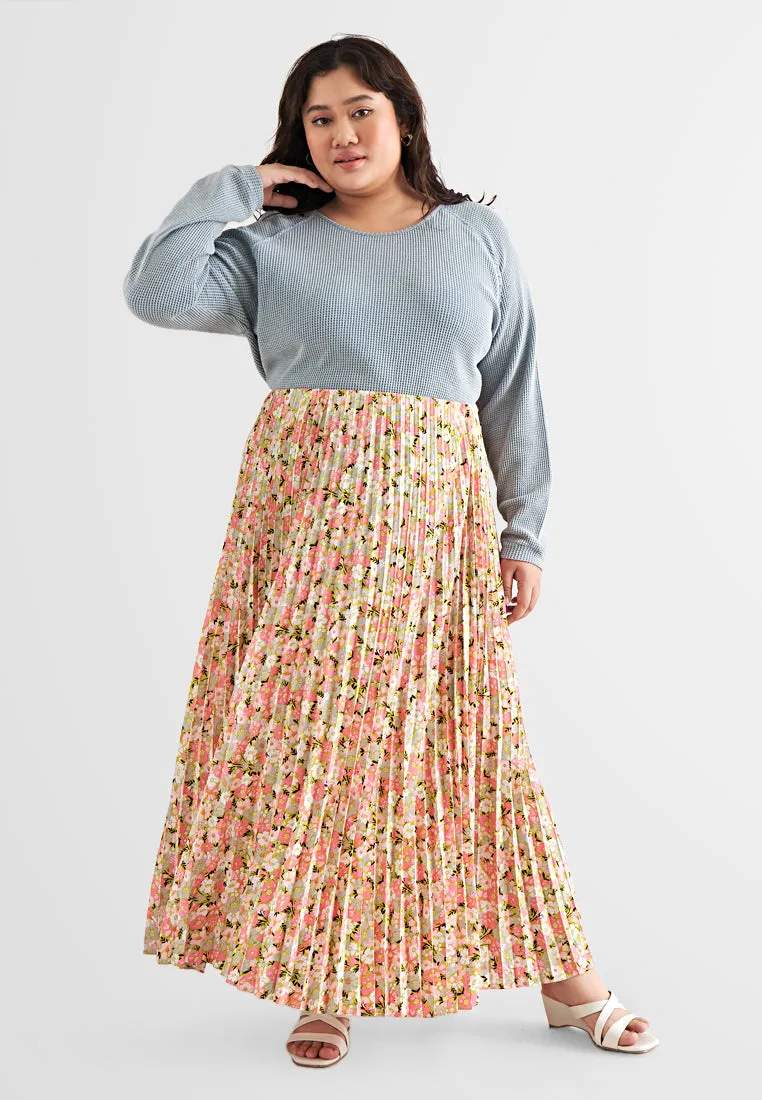 Pollyanna Printed Floral Pleated Skirt