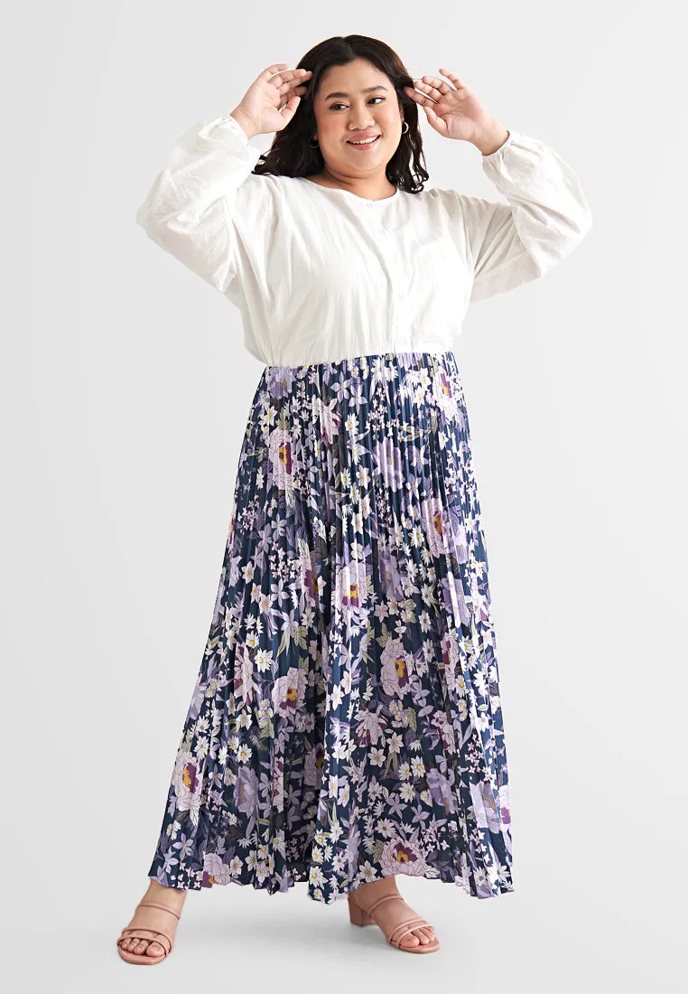 Pollyanna Printed Floral Pleated Skirt