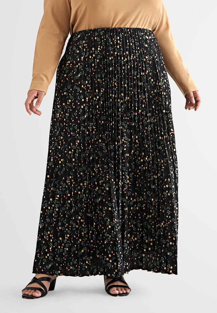 Pollyanna Printed Floral Pleated Skirt