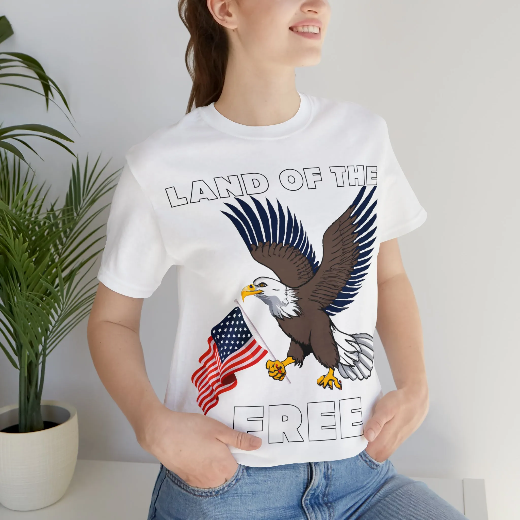 "Land of the Free, Home of the Brave: Celebrate Independence Day with Patriotic Shirts, Flag shirt - Freedom, Fireworks, and More