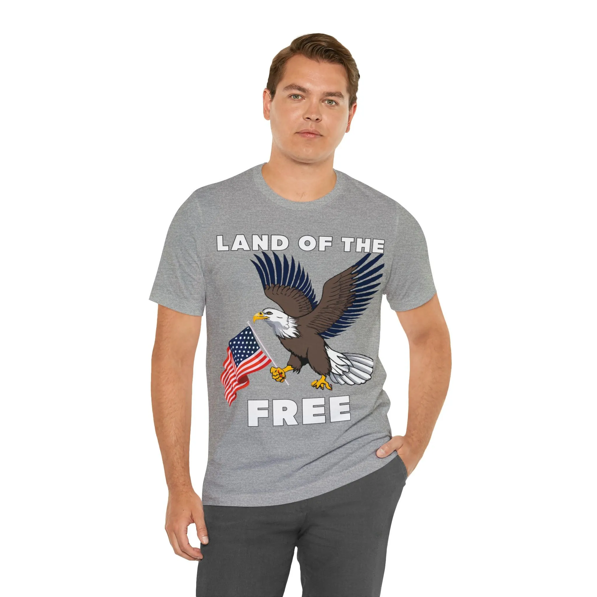 "Land of the Free, Home of the Brave: Celebrate Independence Day with Patriotic Shirts, Flag shirt - Freedom, Fireworks, and More