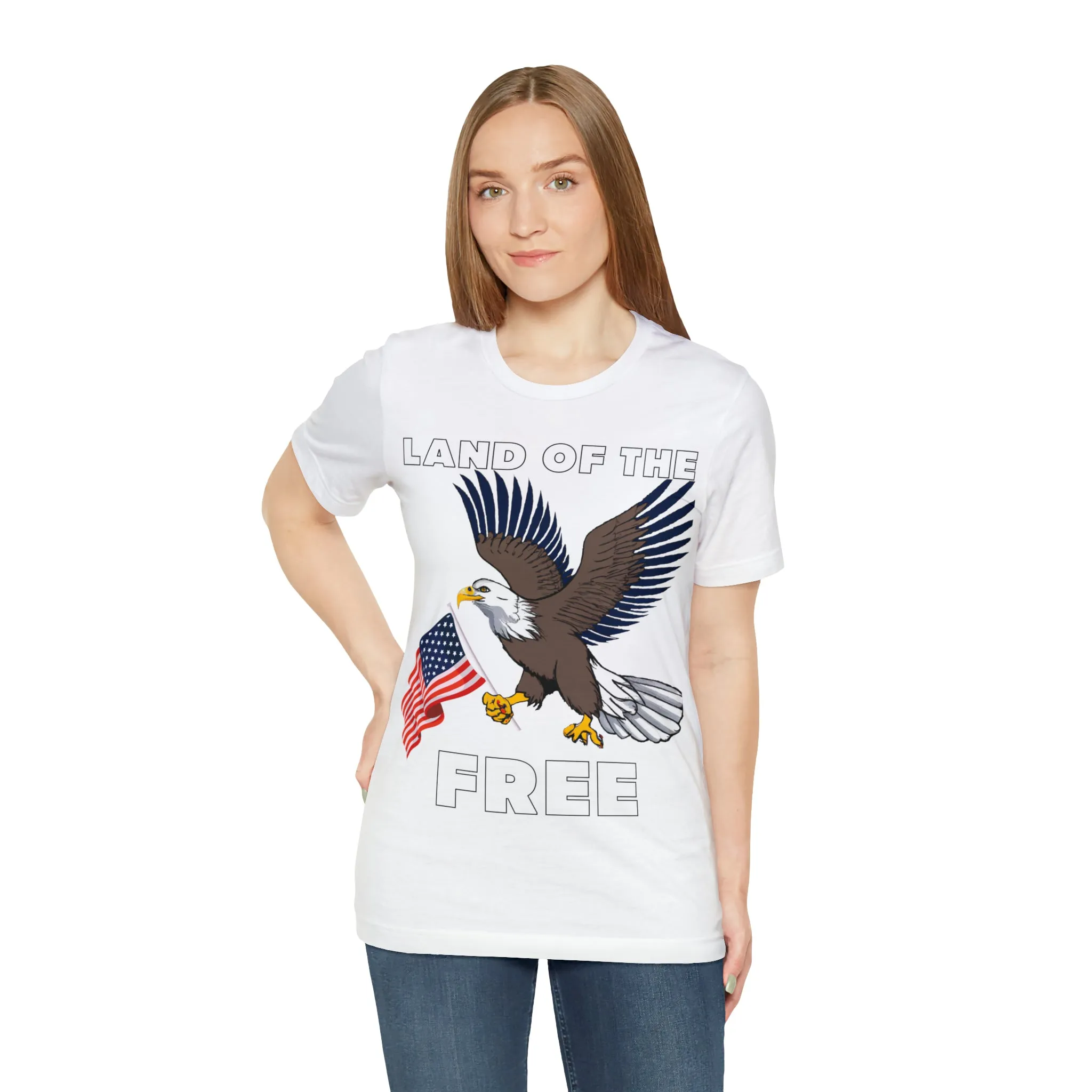 "Land of the Free, Home of the Brave: Celebrate Independence Day with Patriotic Shirts, Flag shirt - Freedom, Fireworks, and More