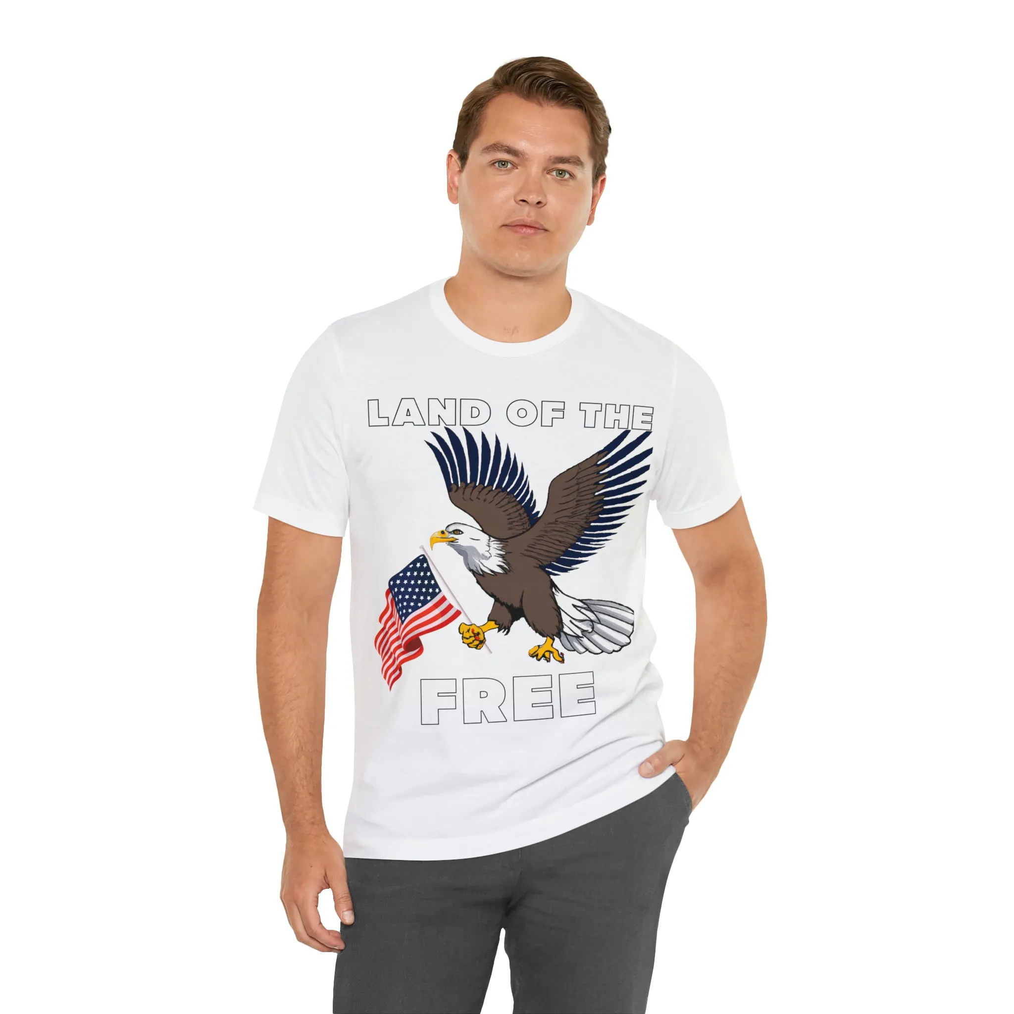 "Land of the Free, Home of the Brave: Celebrate Independence Day with Patriotic Shirts, Flag shirt - Freedom, Fireworks, and More