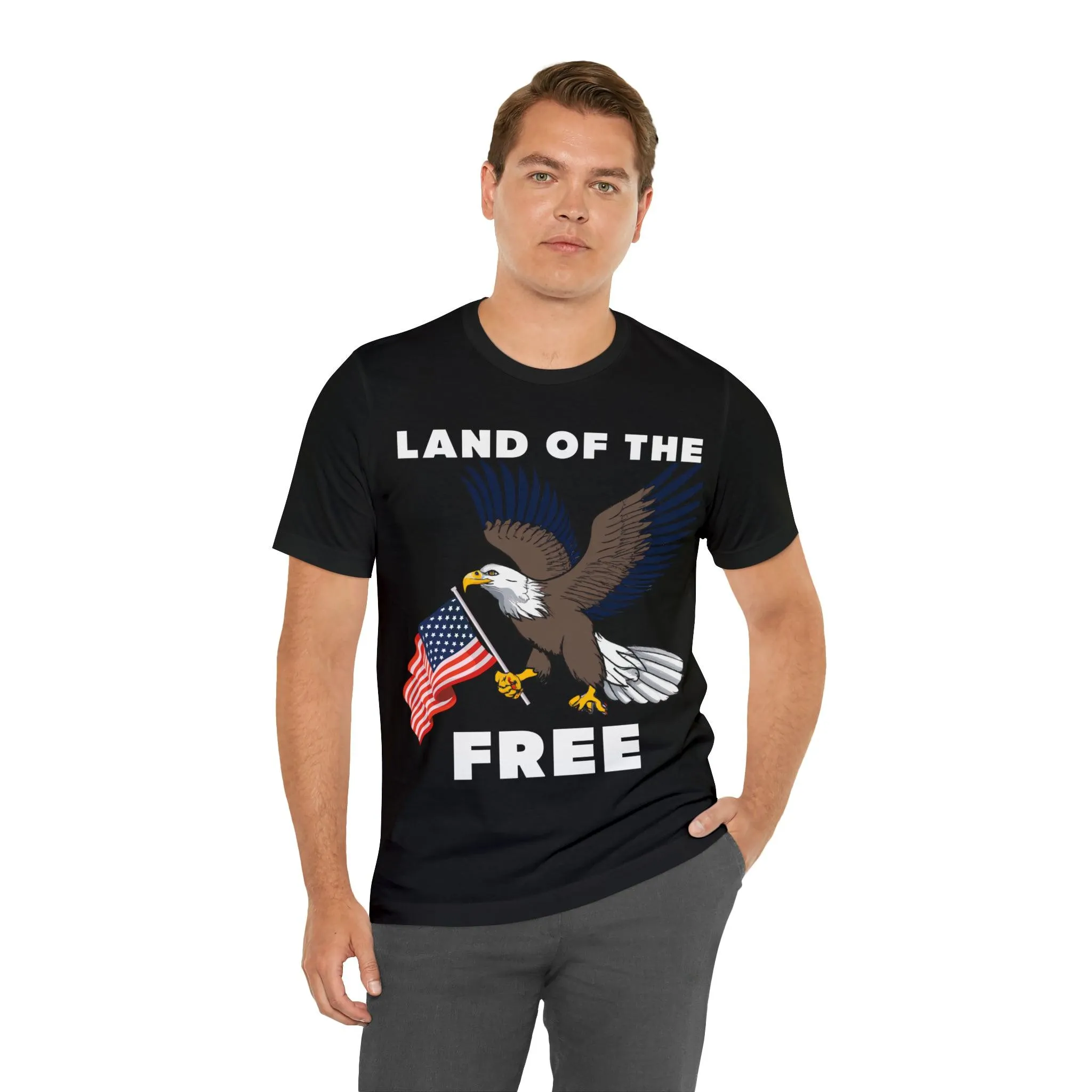 "Land of the Free, Home of the Brave: Celebrate Independence Day with Patriotic Shirts, Flag shirt - Freedom, Fireworks, and More