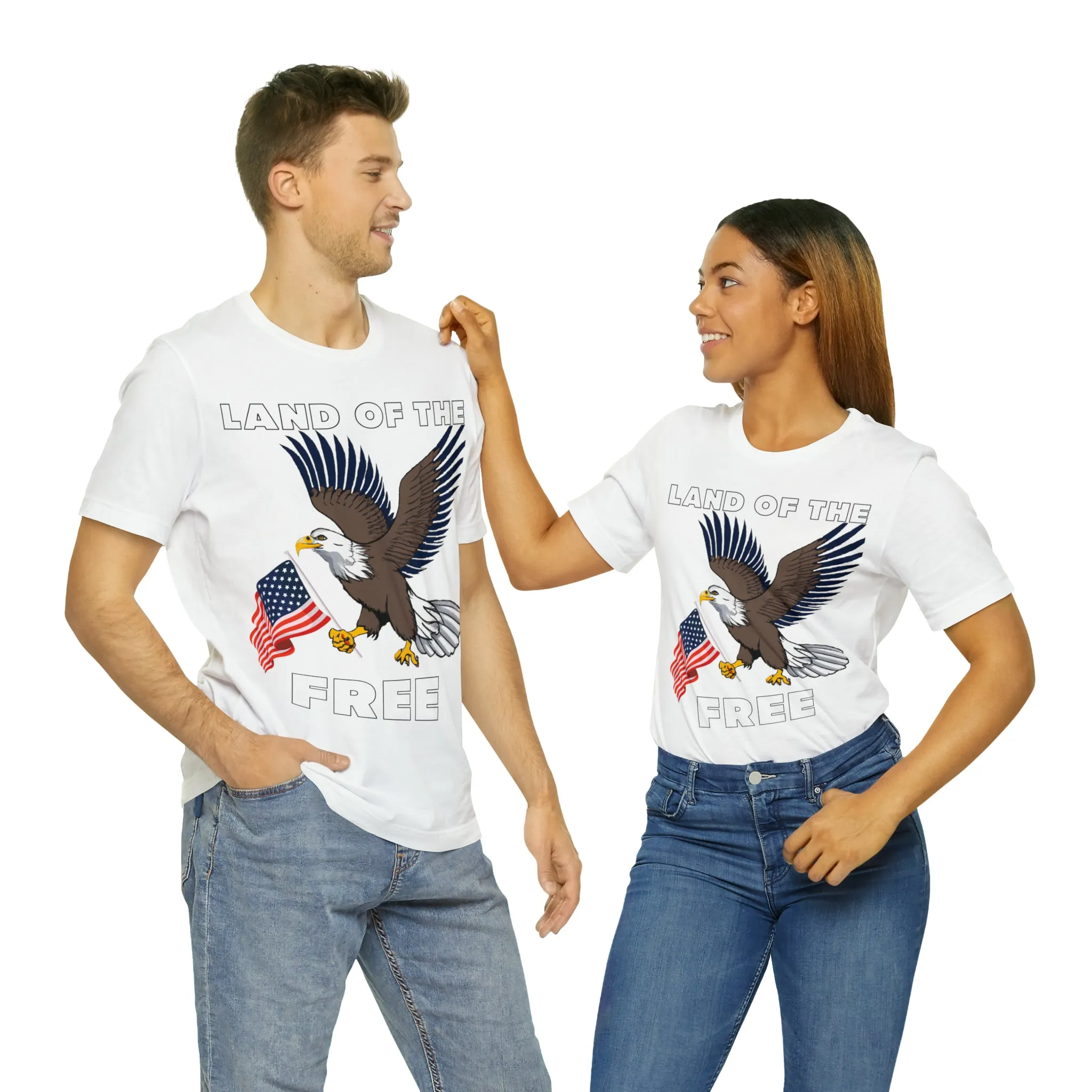 "Land of the Free, Home of the Brave: Celebrate Independence Day with Patriotic Shirts, Flag shirt - Freedom, Fireworks, and More