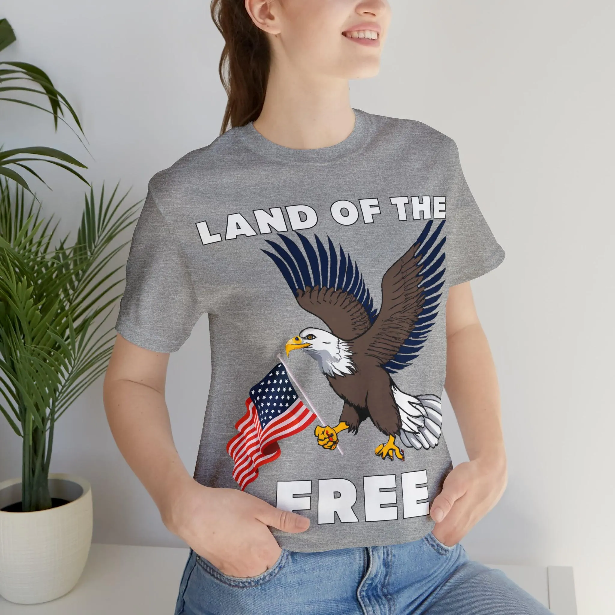 "Land of the Free, Home of the Brave: Celebrate Independence Day with Patriotic Shirts, Flag shirt - Freedom, Fireworks, and More