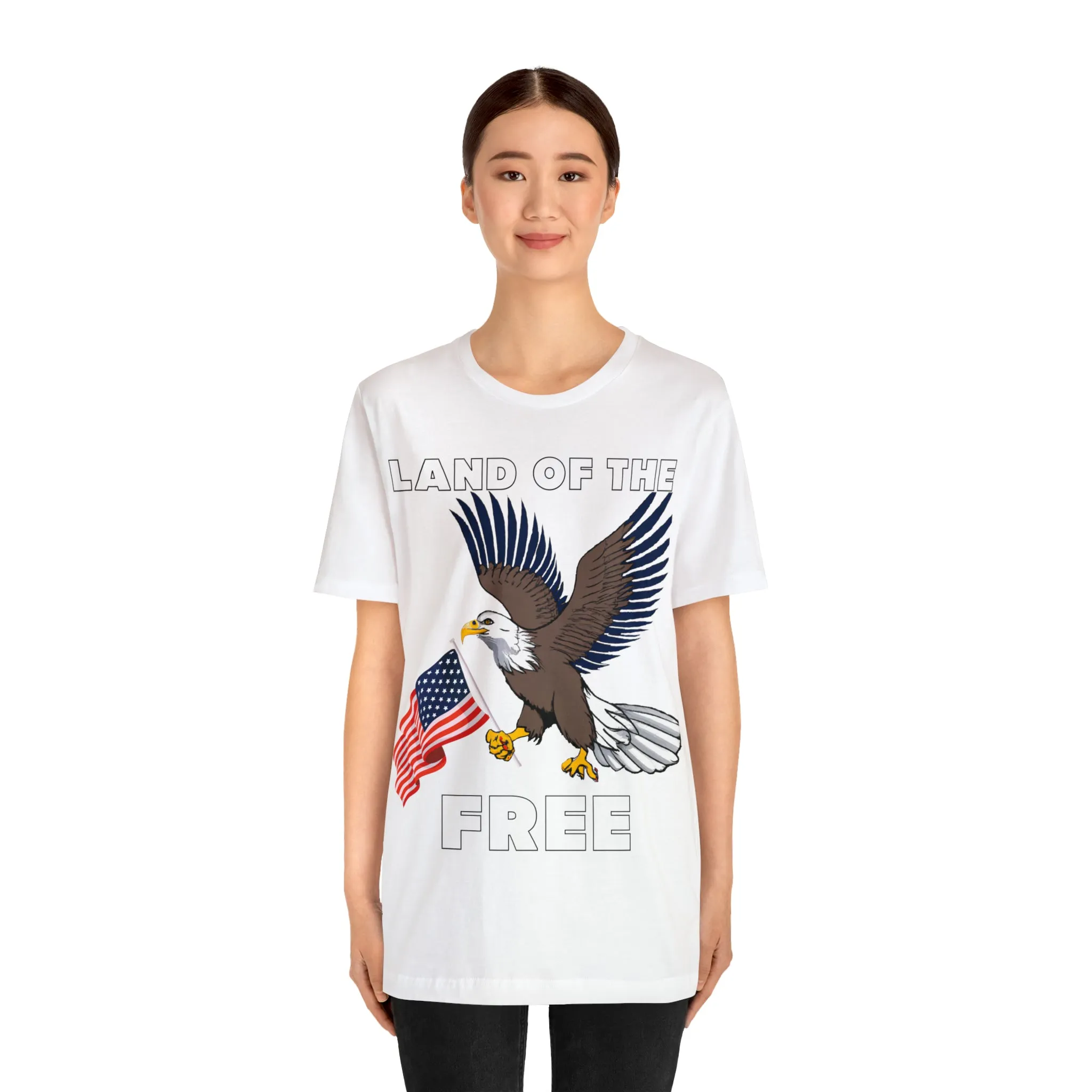 "Land of the Free, Home of the Brave: Celebrate Independence Day with Patriotic Shirts, Flag shirt - Freedom, Fireworks, and More