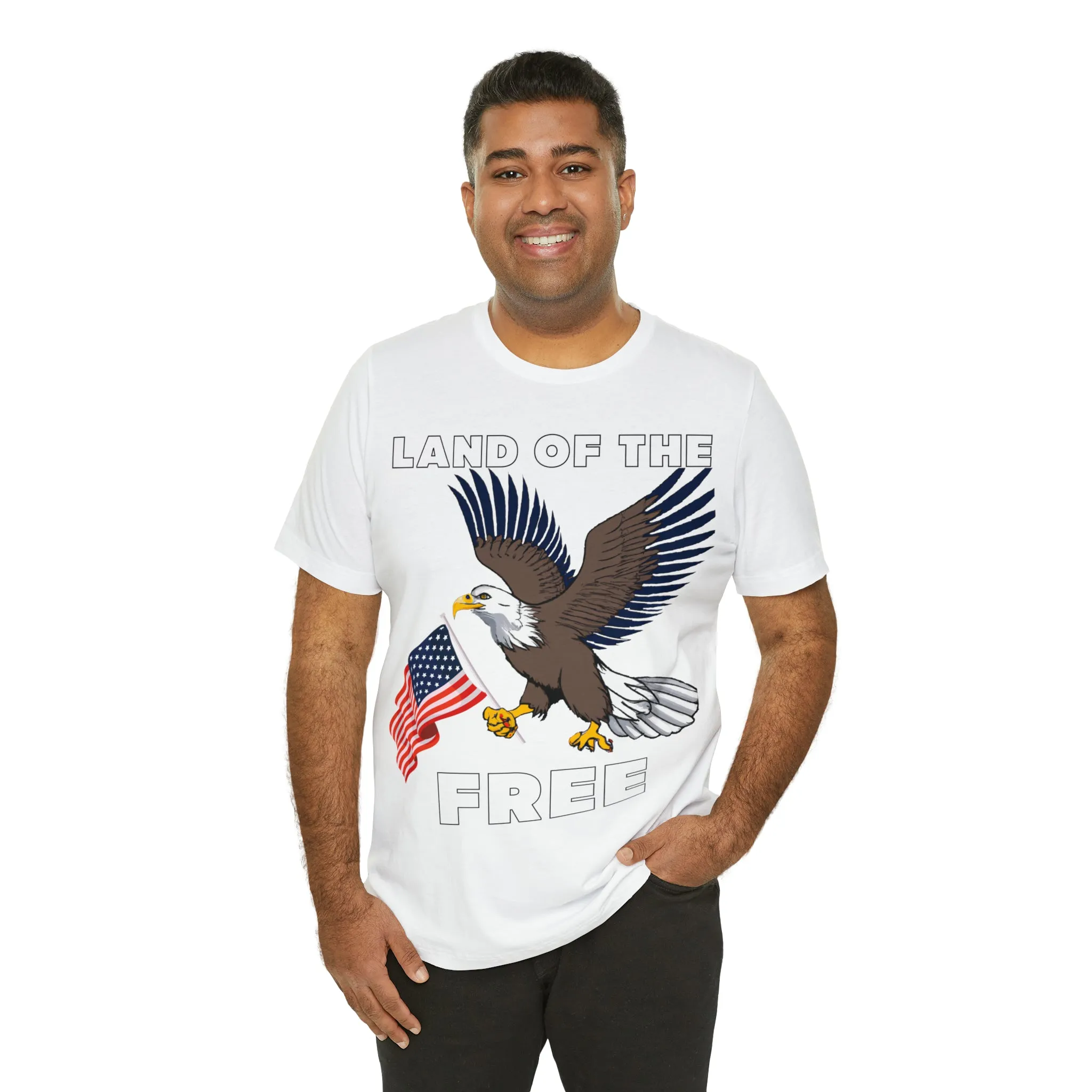 "Land of the Free, Home of the Brave: Celebrate Independence Day with Patriotic Shirts, Flag shirt - Freedom, Fireworks, and More