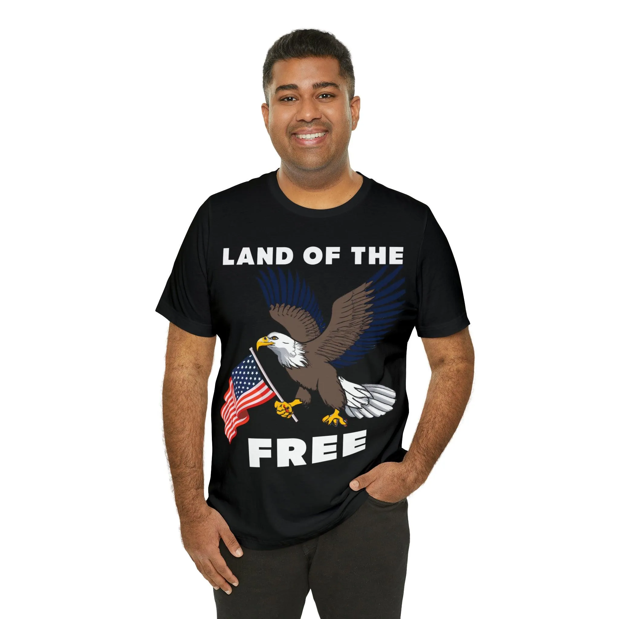 "Land of the Free, Home of the Brave: Celebrate Independence Day with Patriotic Shirts, Flag shirt - Freedom, Fireworks, and More